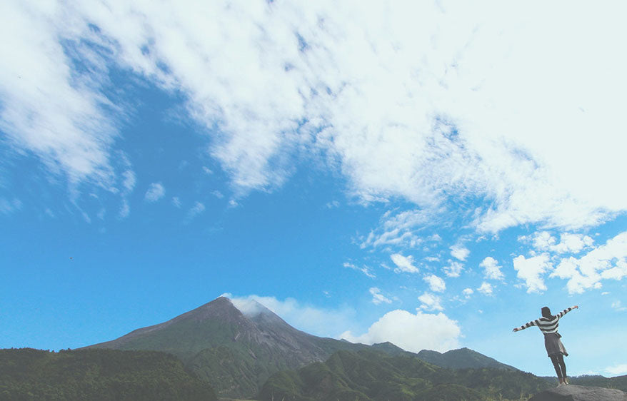 mountains and sky