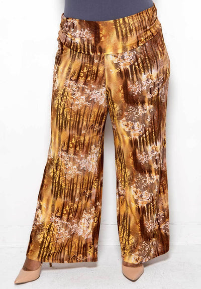 Printed Palazzo Pants by SWAK Designs • THE PLUS-SIZE BACKPACKER