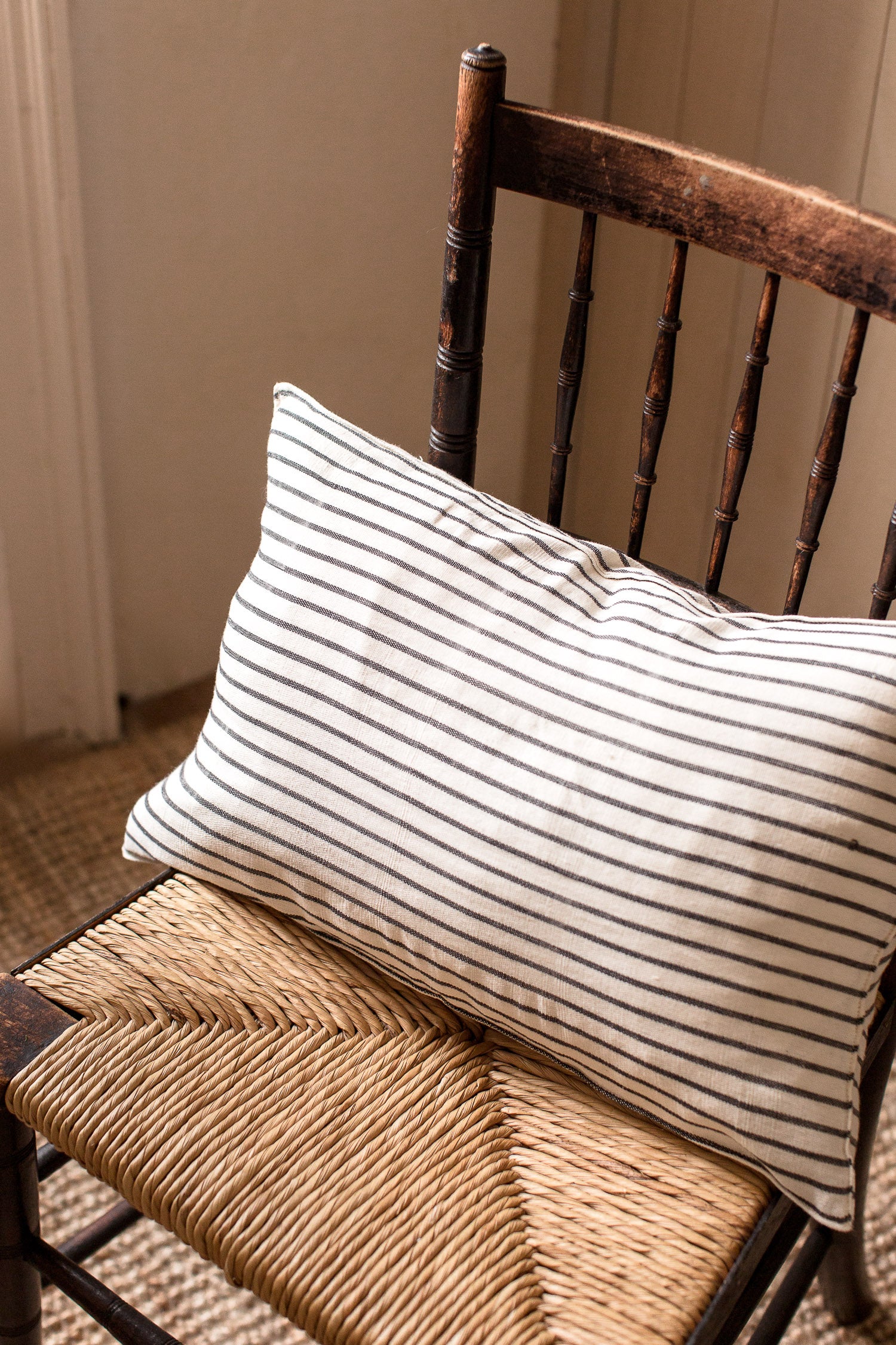 handmade stripe cotton cushion covers 