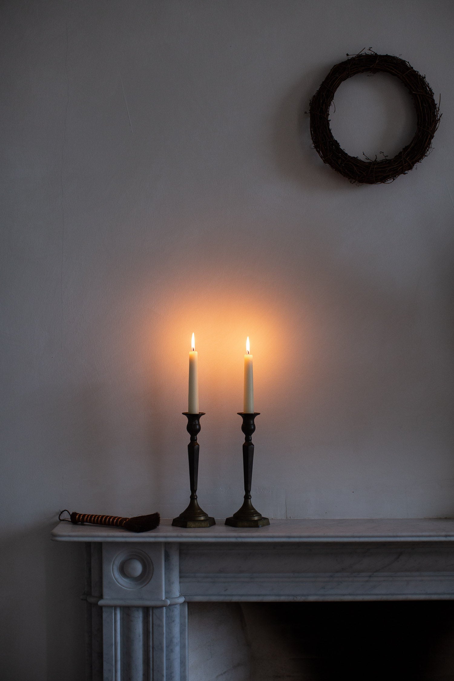 vintage brass candle sticks