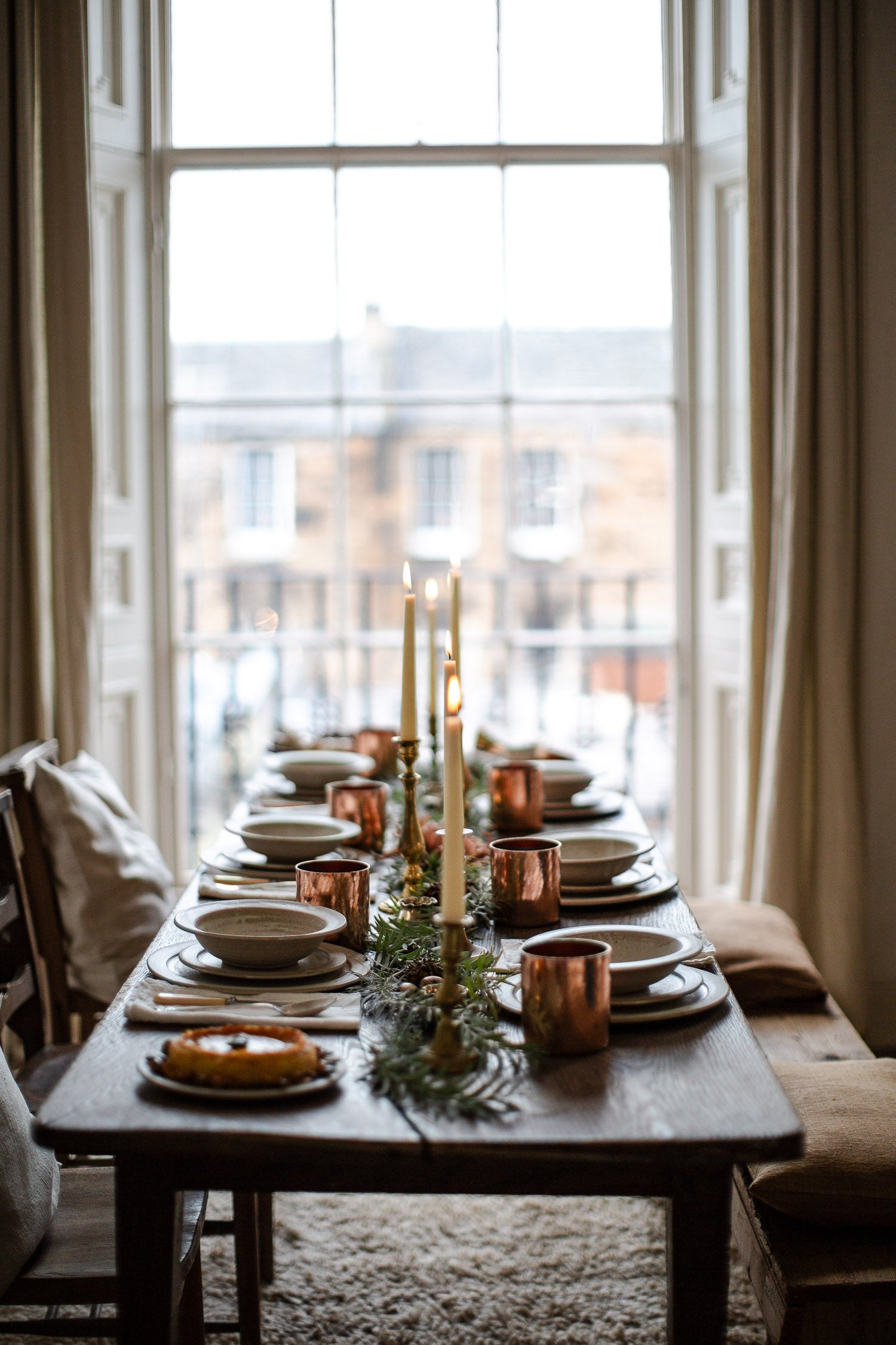 Copper and Brass festive Table