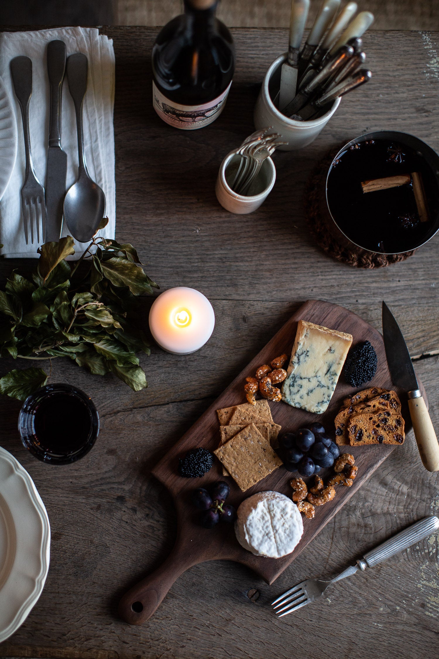 decorative hand carved black walnut cutting board