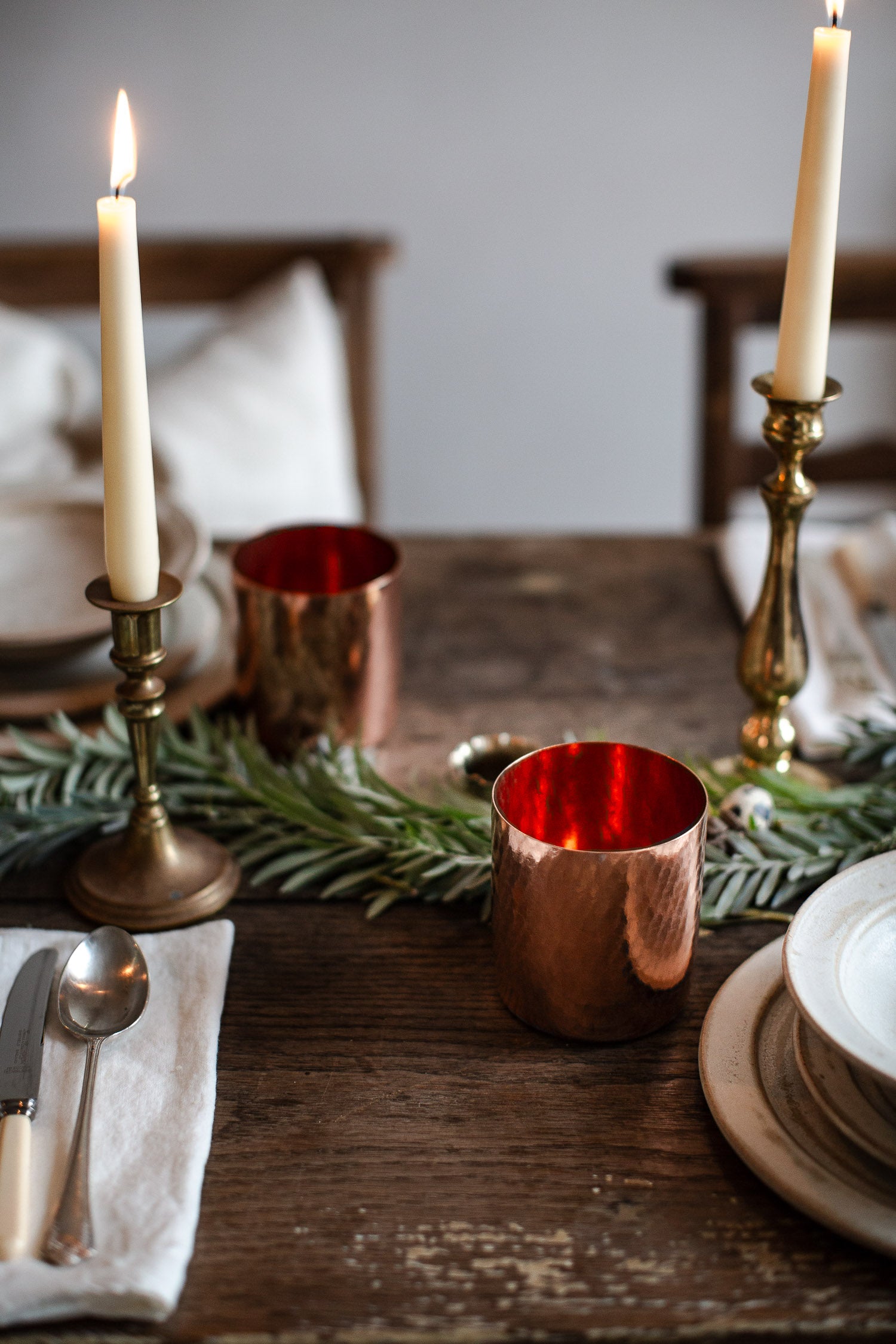 Handmade copper cups