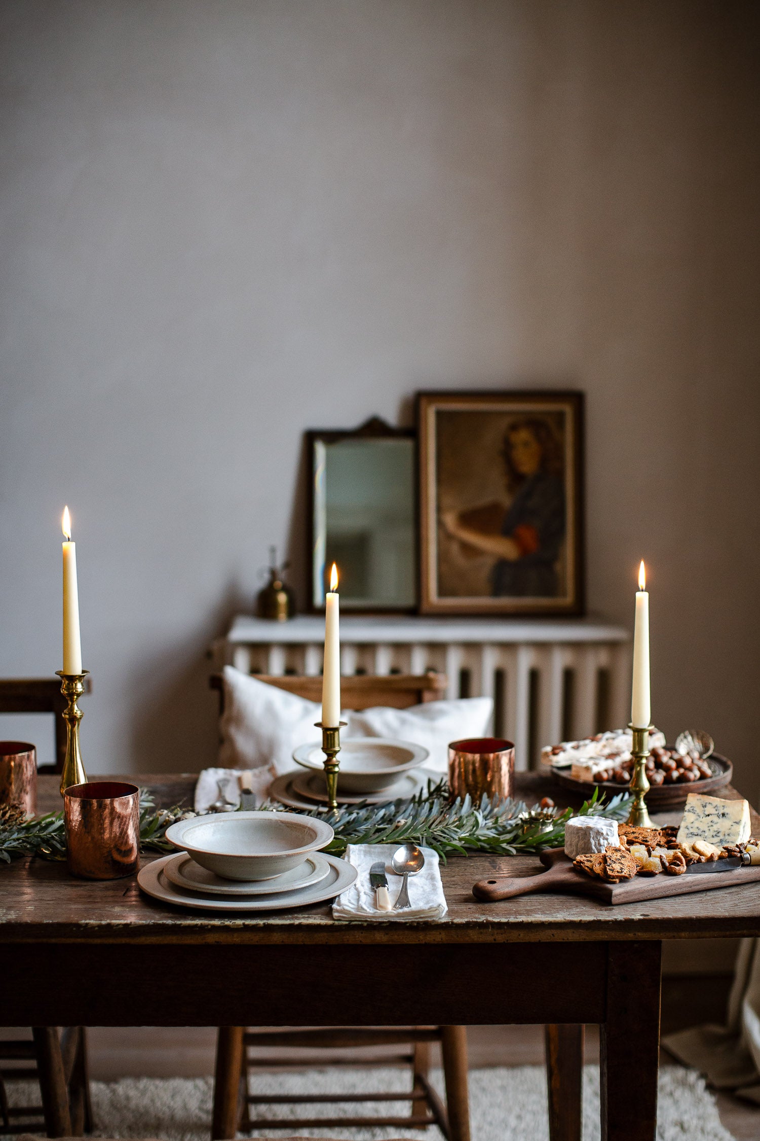 Modern Vintage Festive table decor