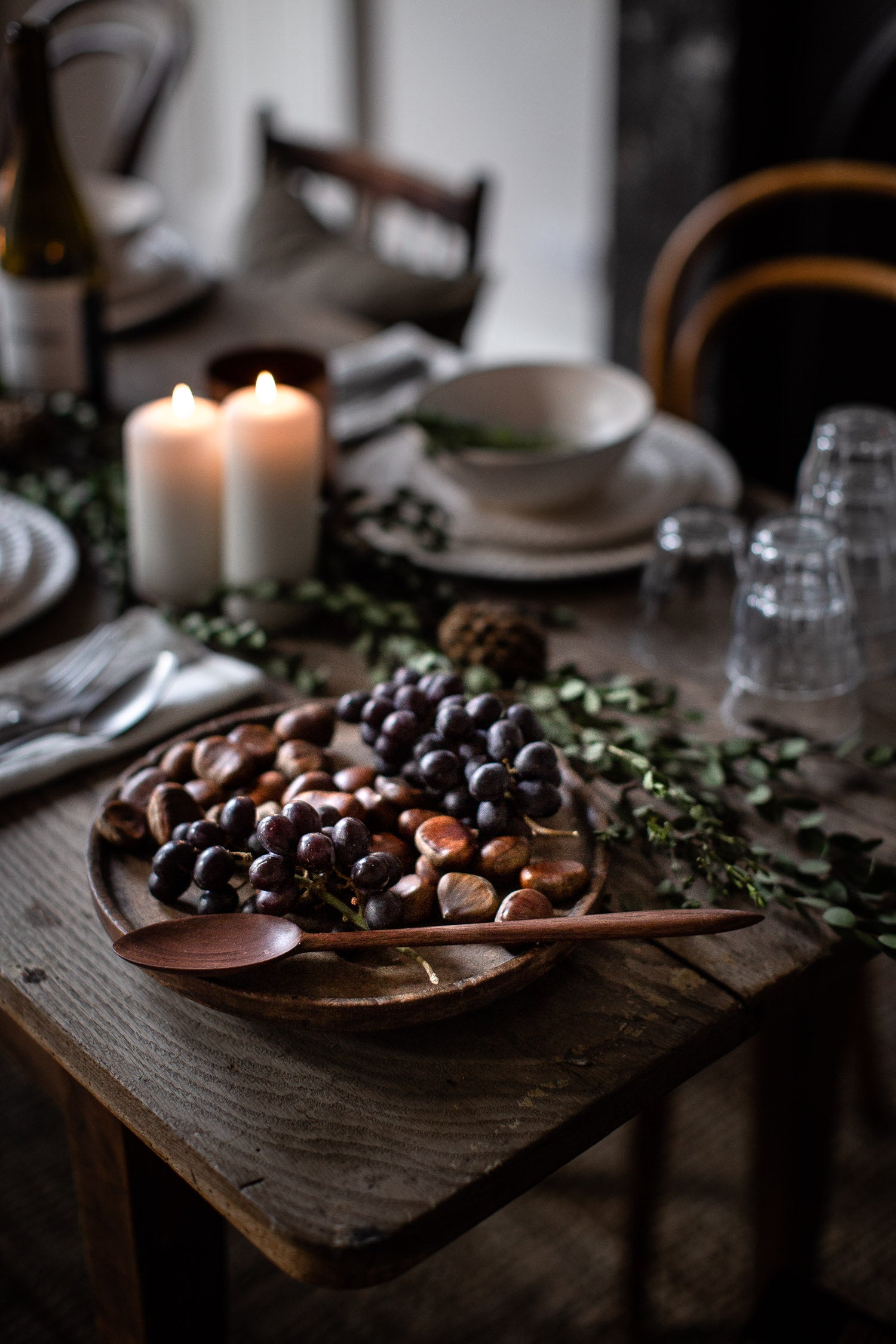 natural table decor 