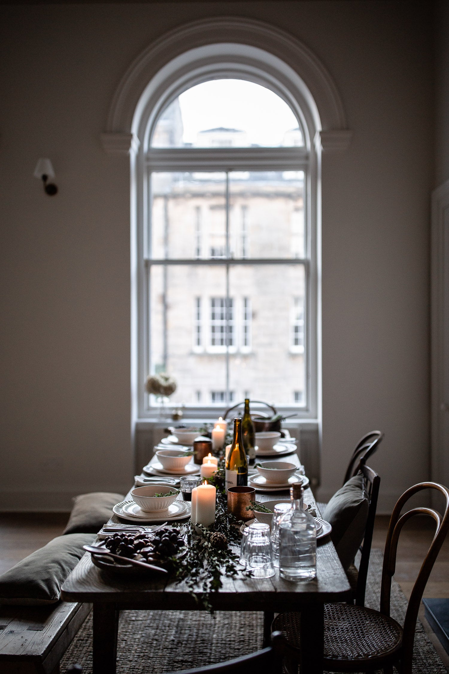 natural rustic elegant table decor 