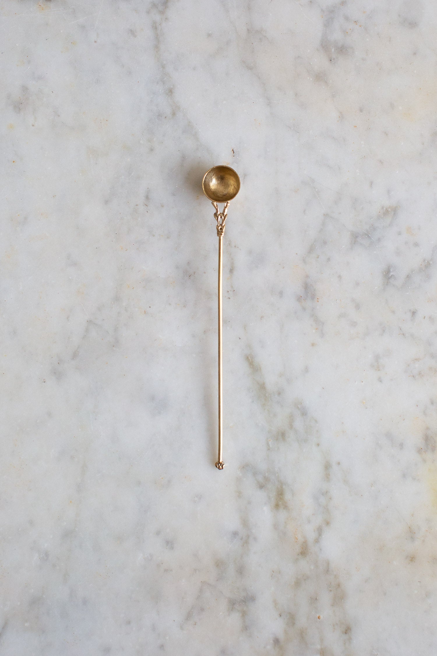 handmade brass spoon