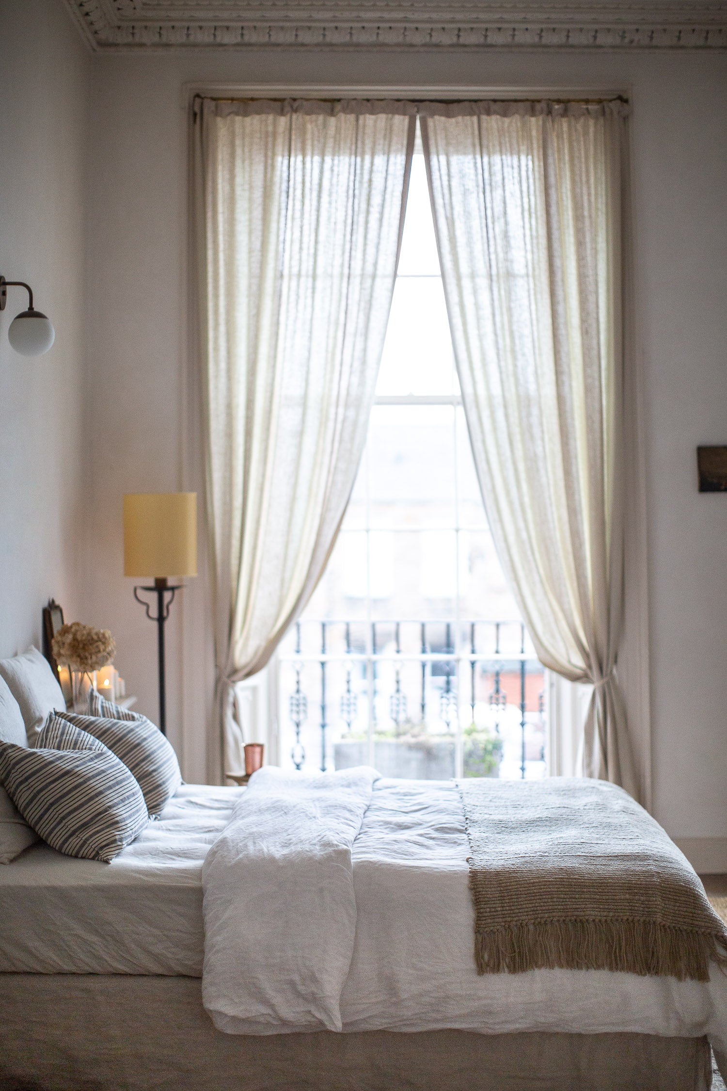 bedroom with large window