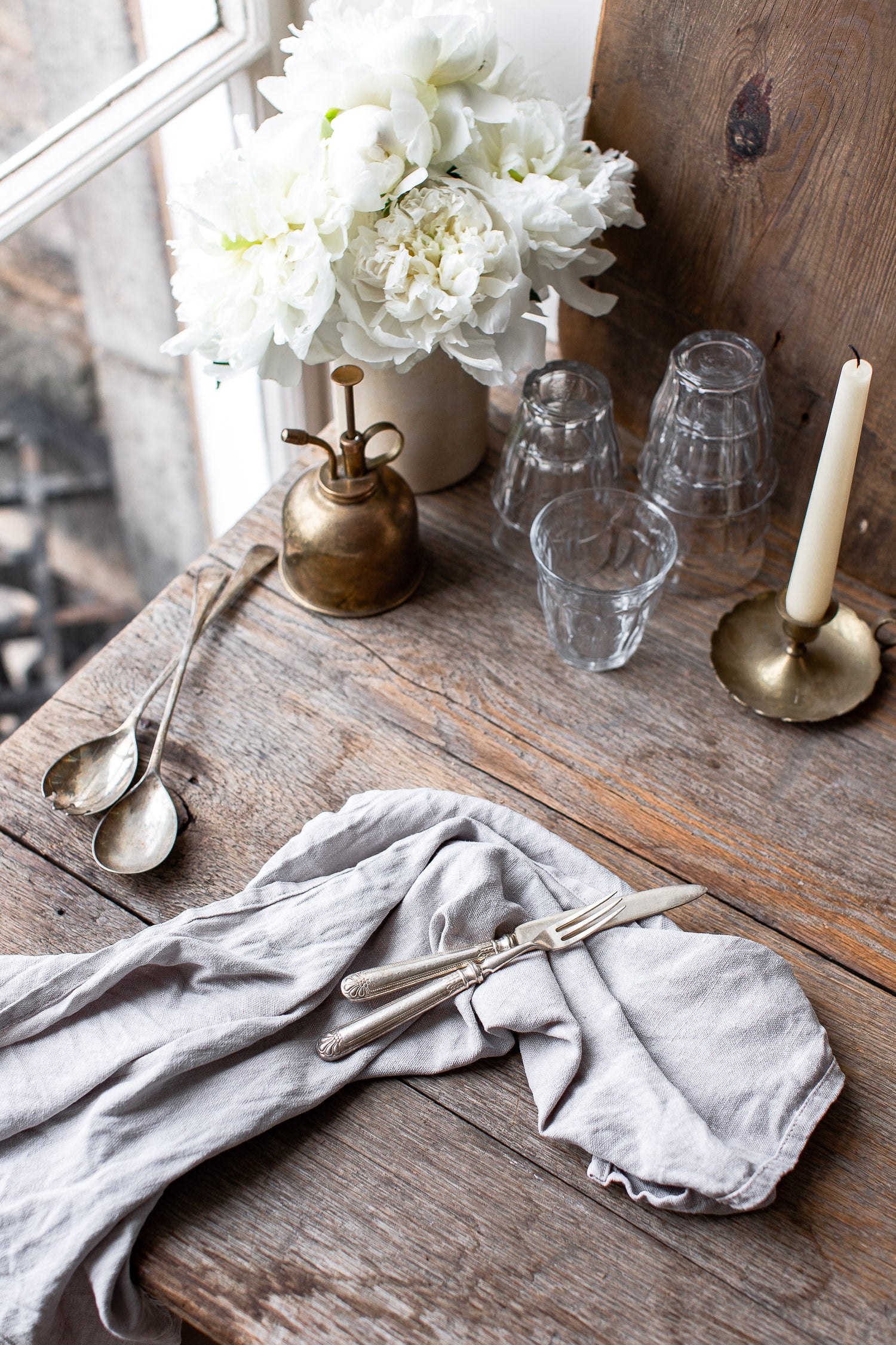 vintage serving spoons