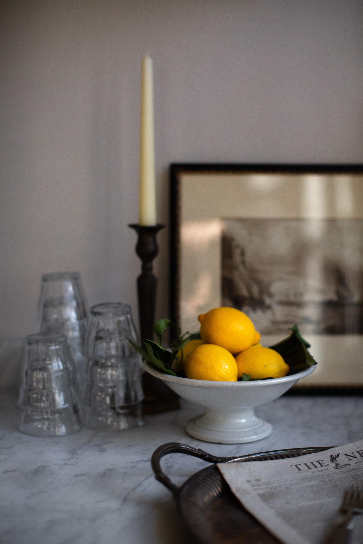 vintage french ceramic fruit bowl 