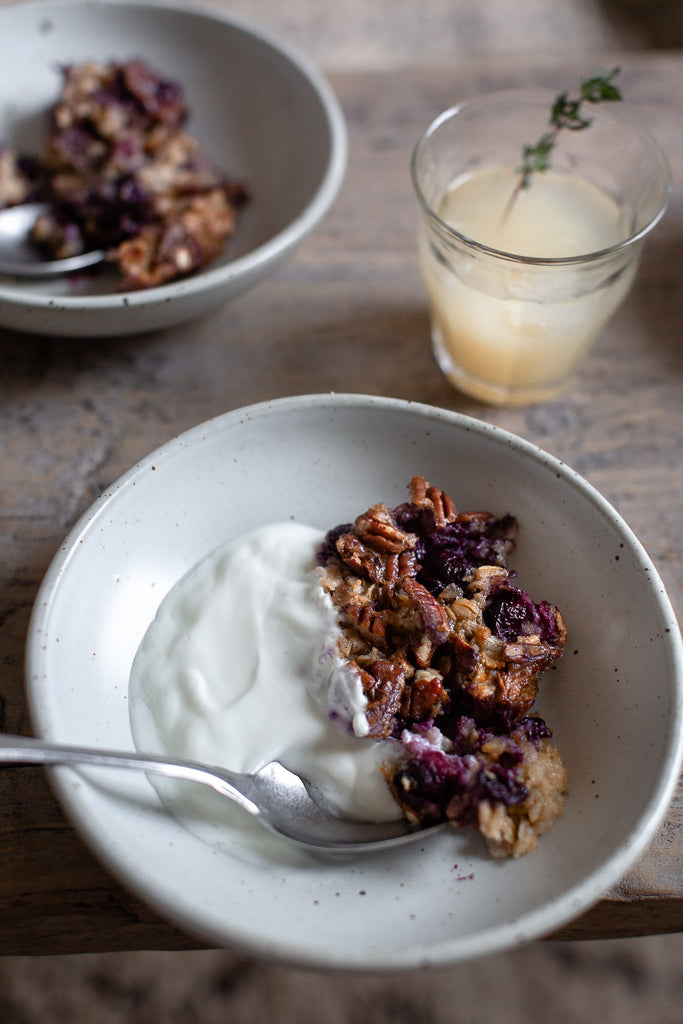 handmade stoneware breakfast bowl 