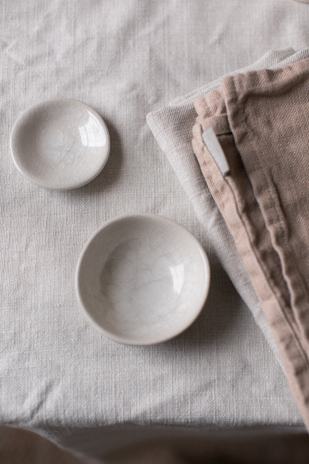 ethical and sustainably produced Belgian table linen with napkins and tablecloth