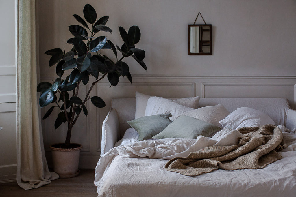 Belgian linen in natural colours