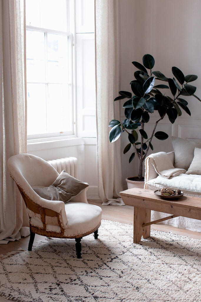 soft, natural, neutral living room 