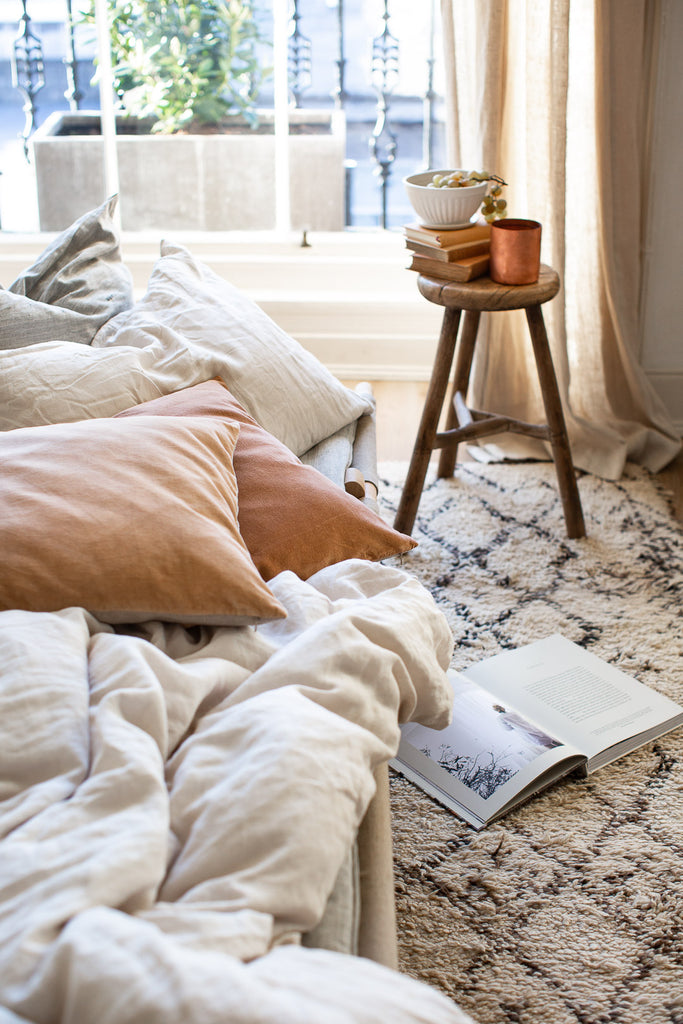 cosy daybed by a window 