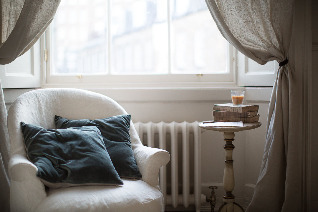 handmade blue velvet cushion covers 