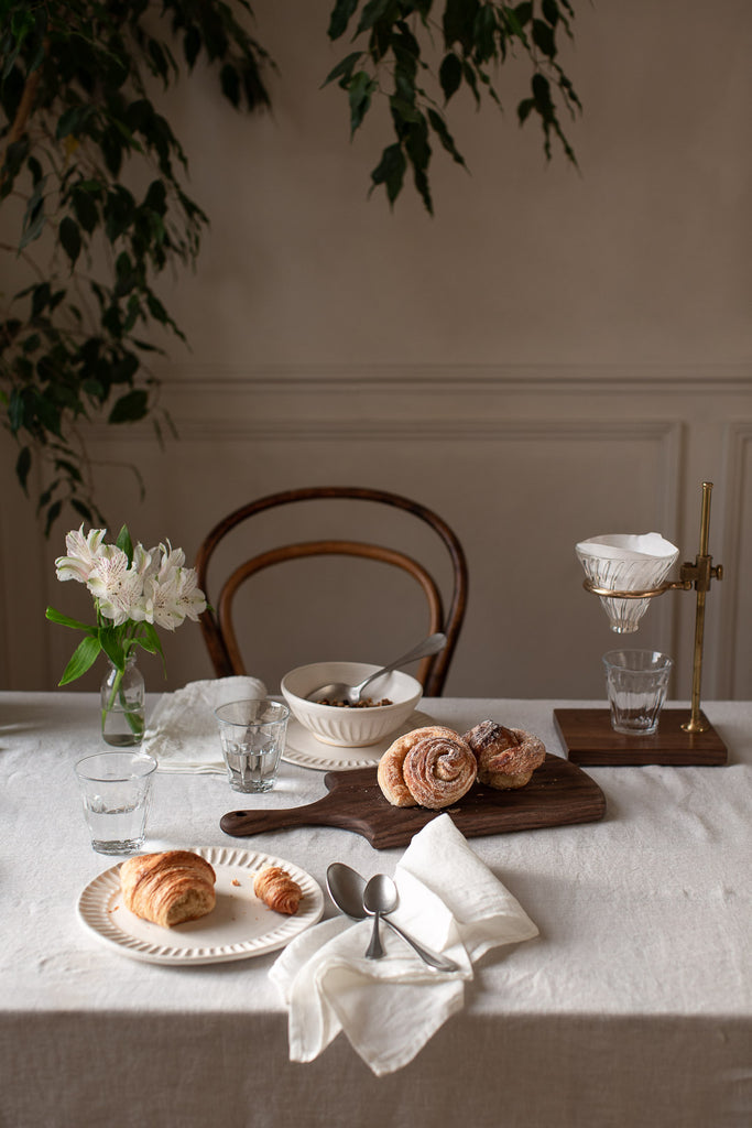 morning breakfast scene with coffee