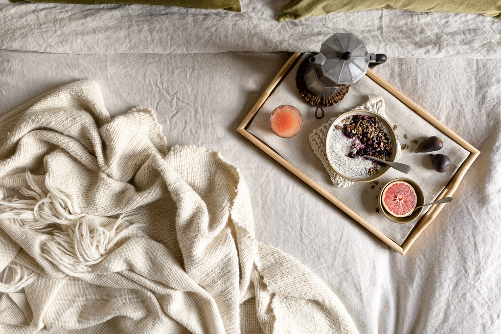 saturday breakfast in bed for a slow morning 