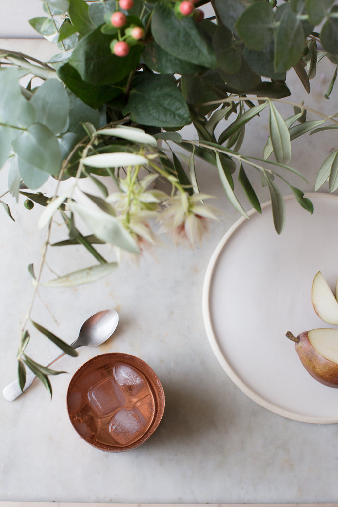 INGREDIENTS LDN hand hammered copper cup