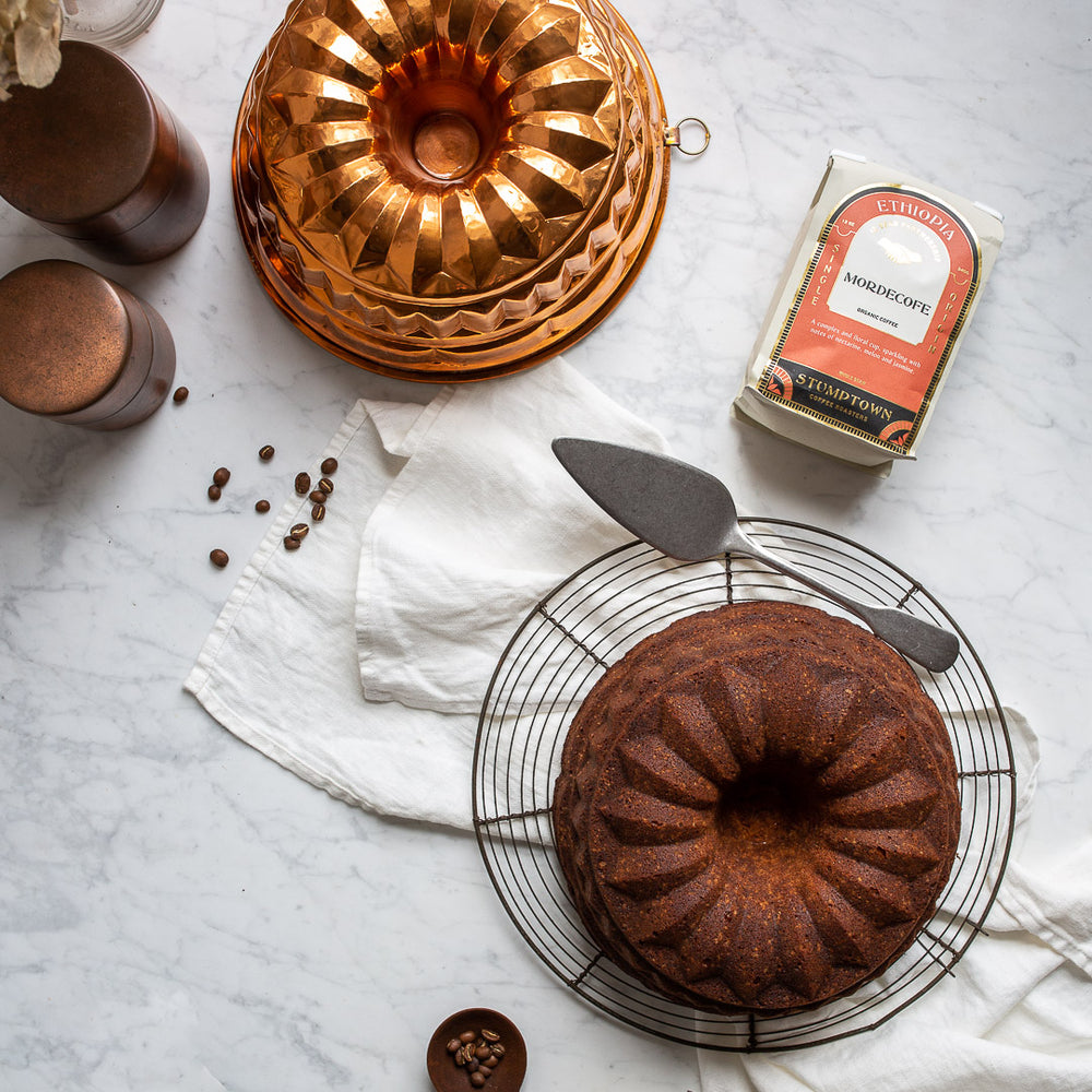 Two tier copper wedding cake with burgundy flower 1 - I Take You | Wedding  Readings | Wedding Ideas | Wedding Dresses | Wedding Theme