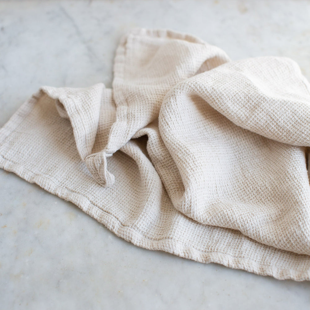 Linen-Cotton Blend Waffle Kitchen Towel – Neighborly