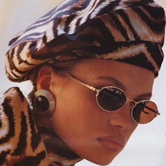 A woman wearing Steampunk Sunglasses