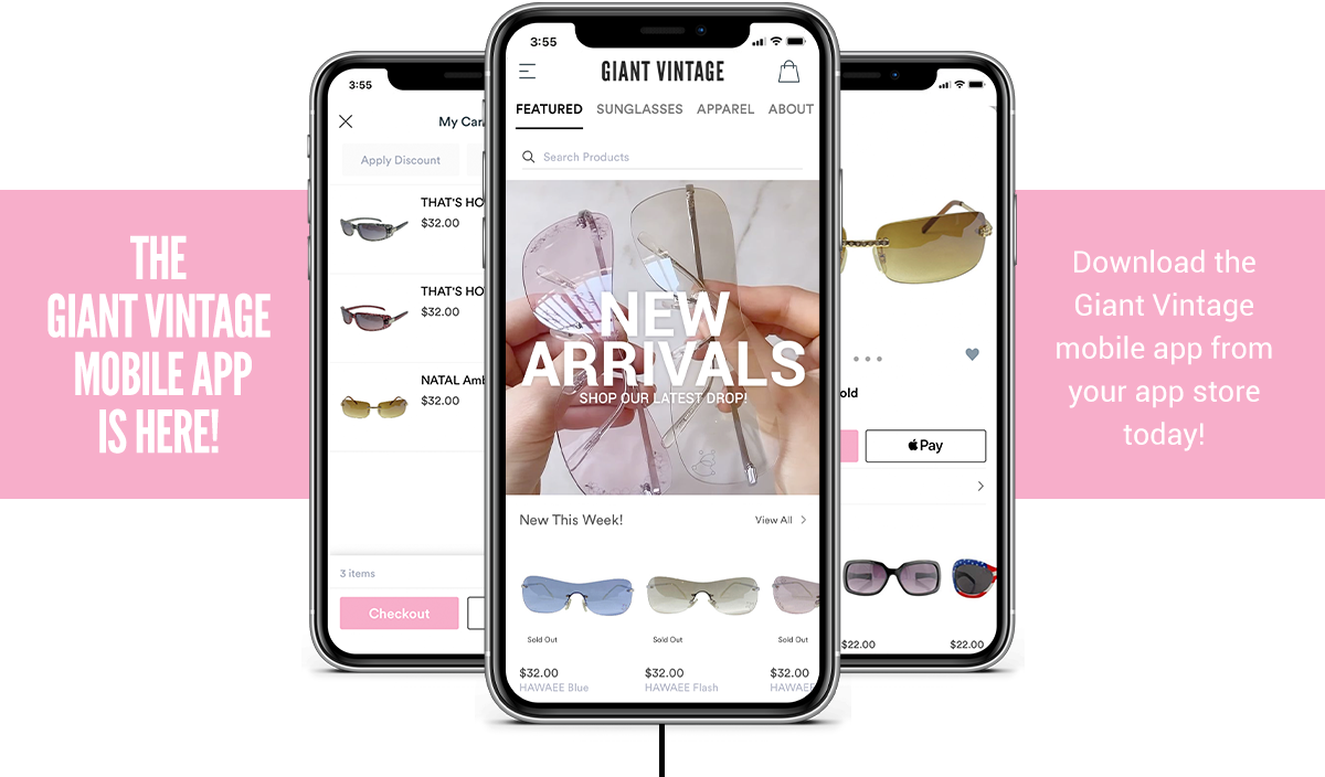 Mobile App | Giant Vintage Sunglasses