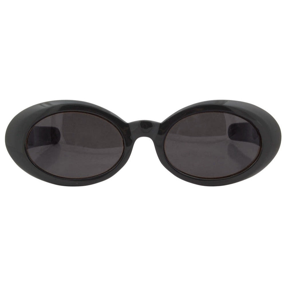 Shop CHELS black/SD vintage oval sunglasses for women | Giant Vintage ...