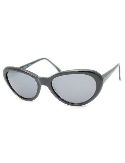 Shop Matinee Black Vintage Mirrored Cat Eye Sunglasses For Women