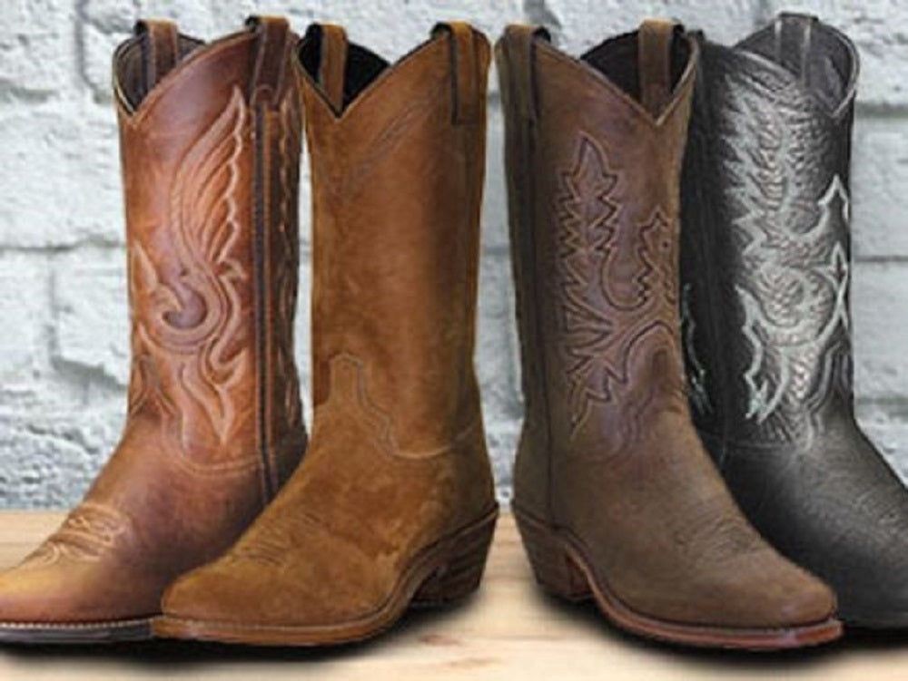 round toe cowboy work boots