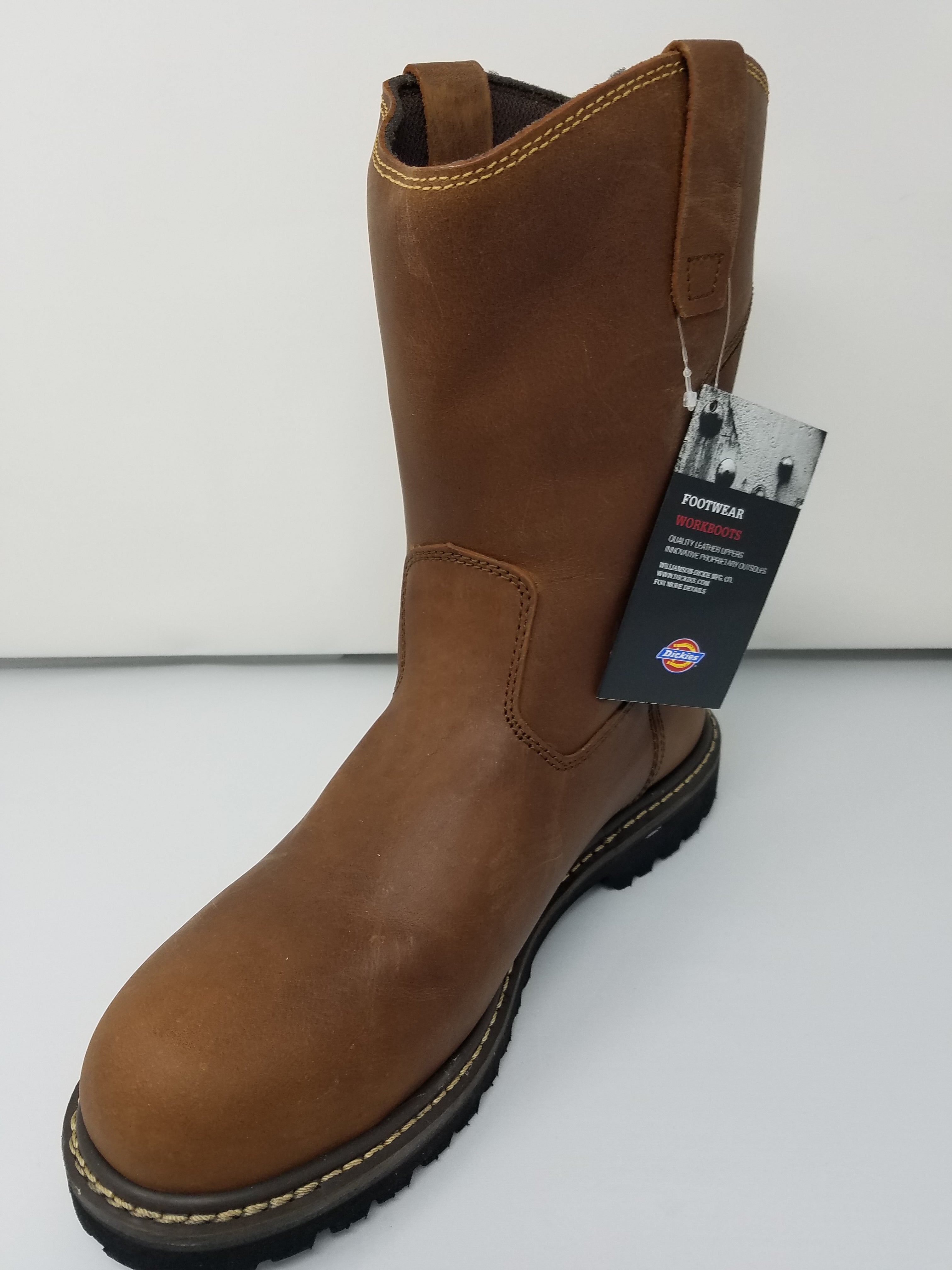 steel toe wellington work boots