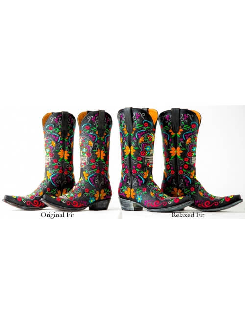 old gringo klak sugar skull boots