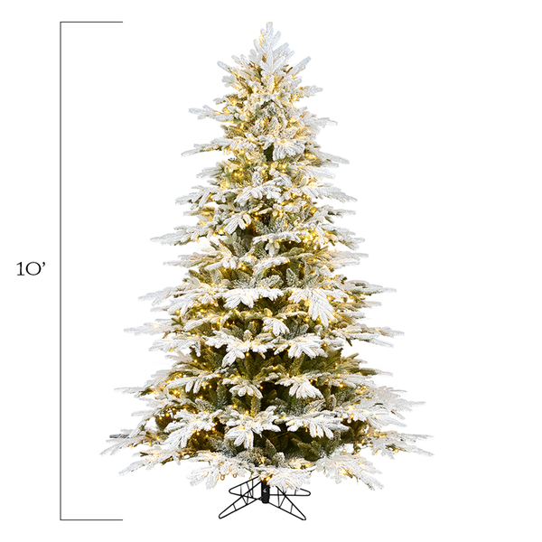 Designer Flocked Christmas Tree – Fig & Dove