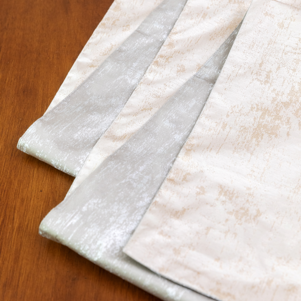 Gold & Silver Grain Reversible Table Runner
