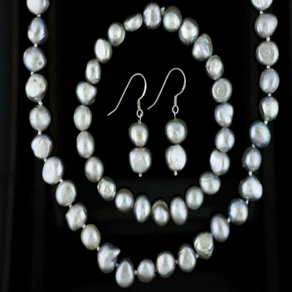 genuine black pearl necklace