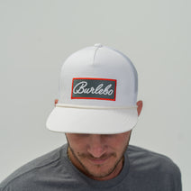 Cap - BURLEBO Grey Patch - White Nav Image 1