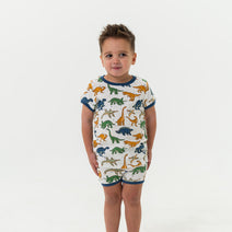 Youth Sleep Short Set- Jumbo Dino-Mite Nav Image 3