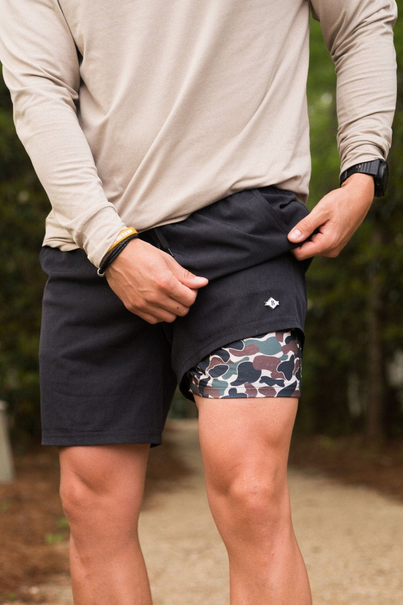 Athletic Short - Retro Duck Camo - Grey Liner – BURLEBO