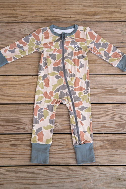 Youth & Toddler - Pajama Set - Throwback Camo – BURLEBO