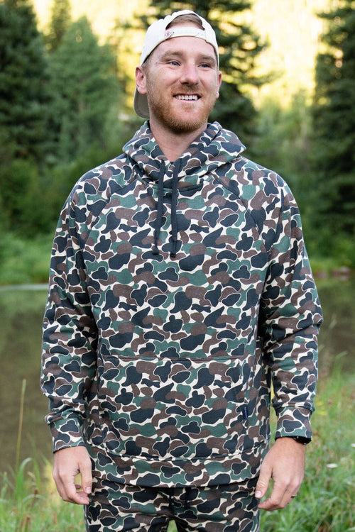 Fleece Hoodie - Retro Duck Camo – BURLEBO