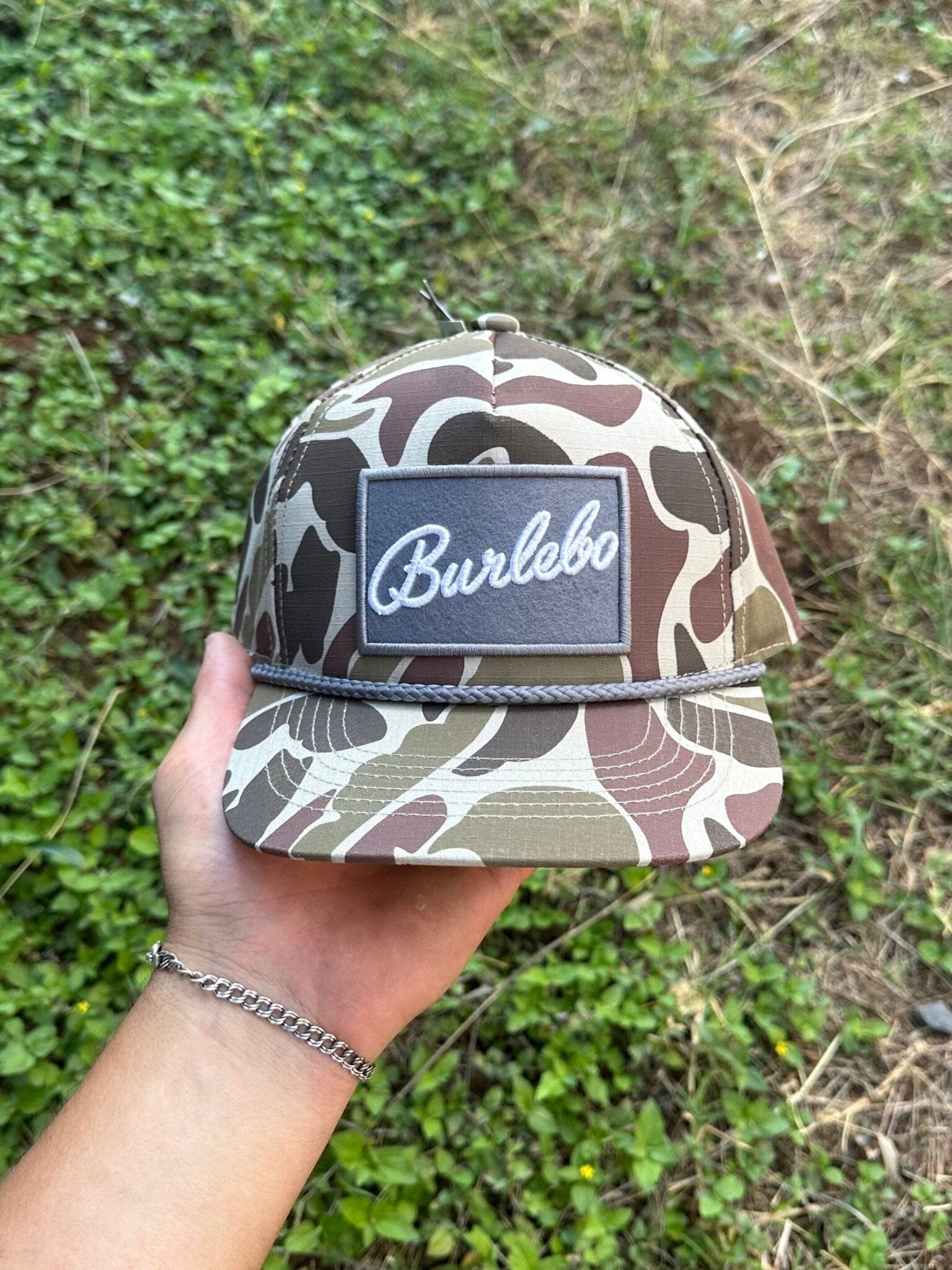 Throwback Camo - SS Patch Logo Pocket Tee – BURLEBO