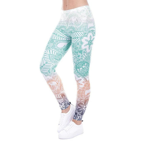 floral gym tights