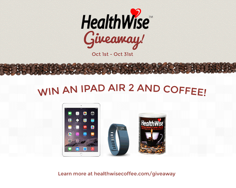 healthwise coffee contest win ipad air and gourmet low acid healthy acid free coffee