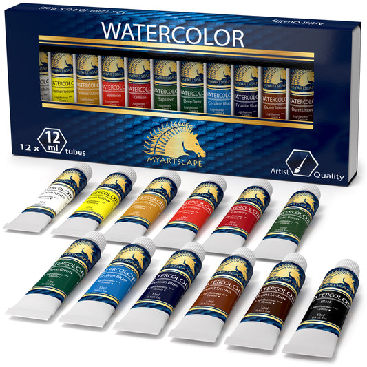 Castle Art Supplies 24 x 12ml Watercolor Paint Tube Set • Price »