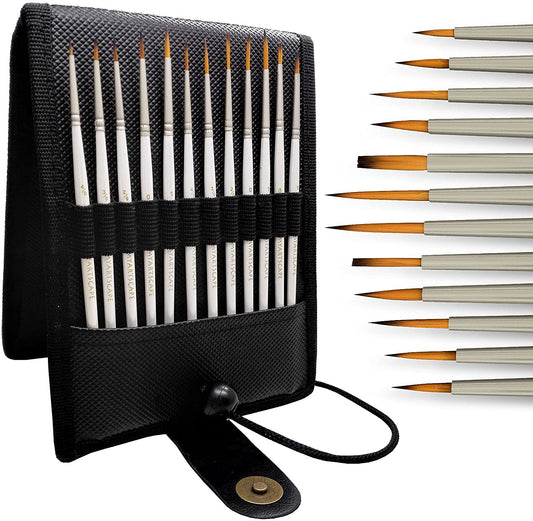 VIVIFun 12 Pcs Detail Paint Brush Set, Fine Tip Point Paintbrush for Micro  Paint