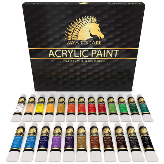 Acrylic Paint Tubes - 12 Colors - I Heart Art — Oak & Ever