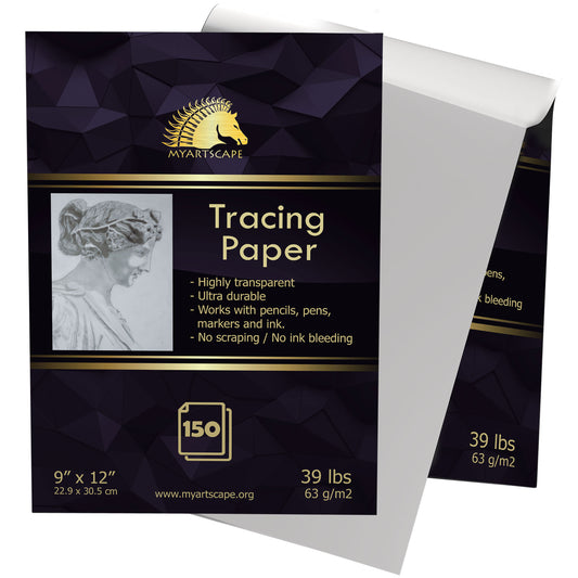 100 Sheet A4 Translucent Trace Paper 8 x 12 93 GSM, White