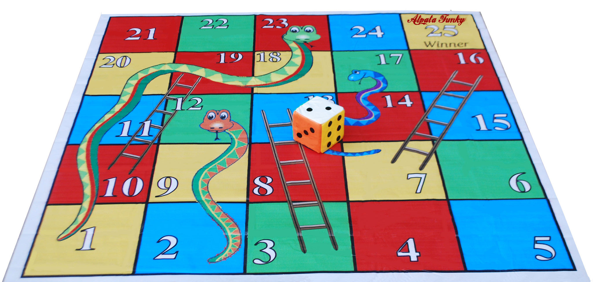 5x5 Ft Snakes Ladders Floor Mat With 8 Inch Dice Atpata Funky
