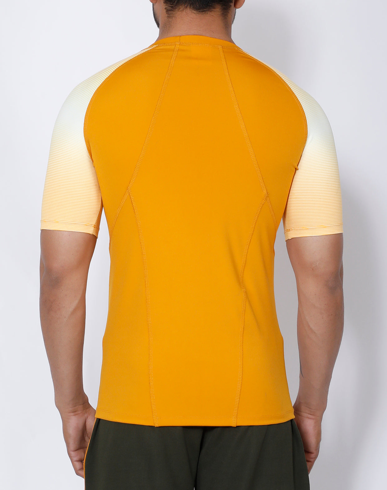 Mustard Yellow Compression T-Shirt - Yogue Activewear