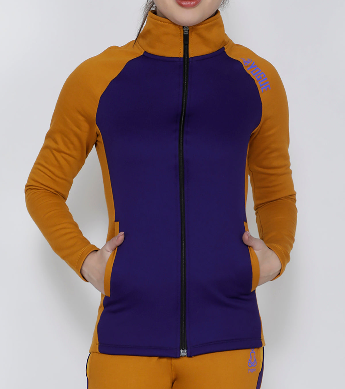 purple activewear jacket